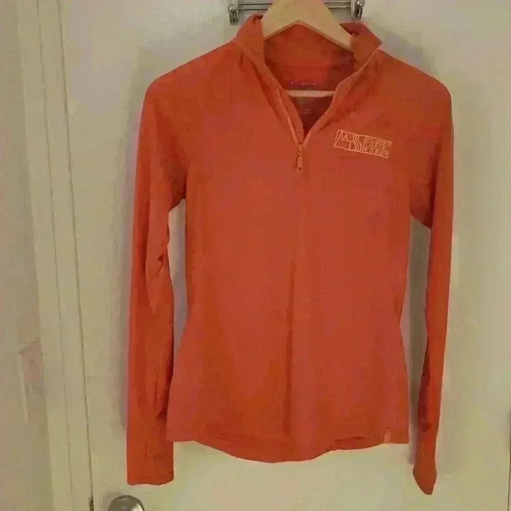 Women's Mountain Hardwear Mountain Stretch 1/2 Zip Shirt SP, Salmon color